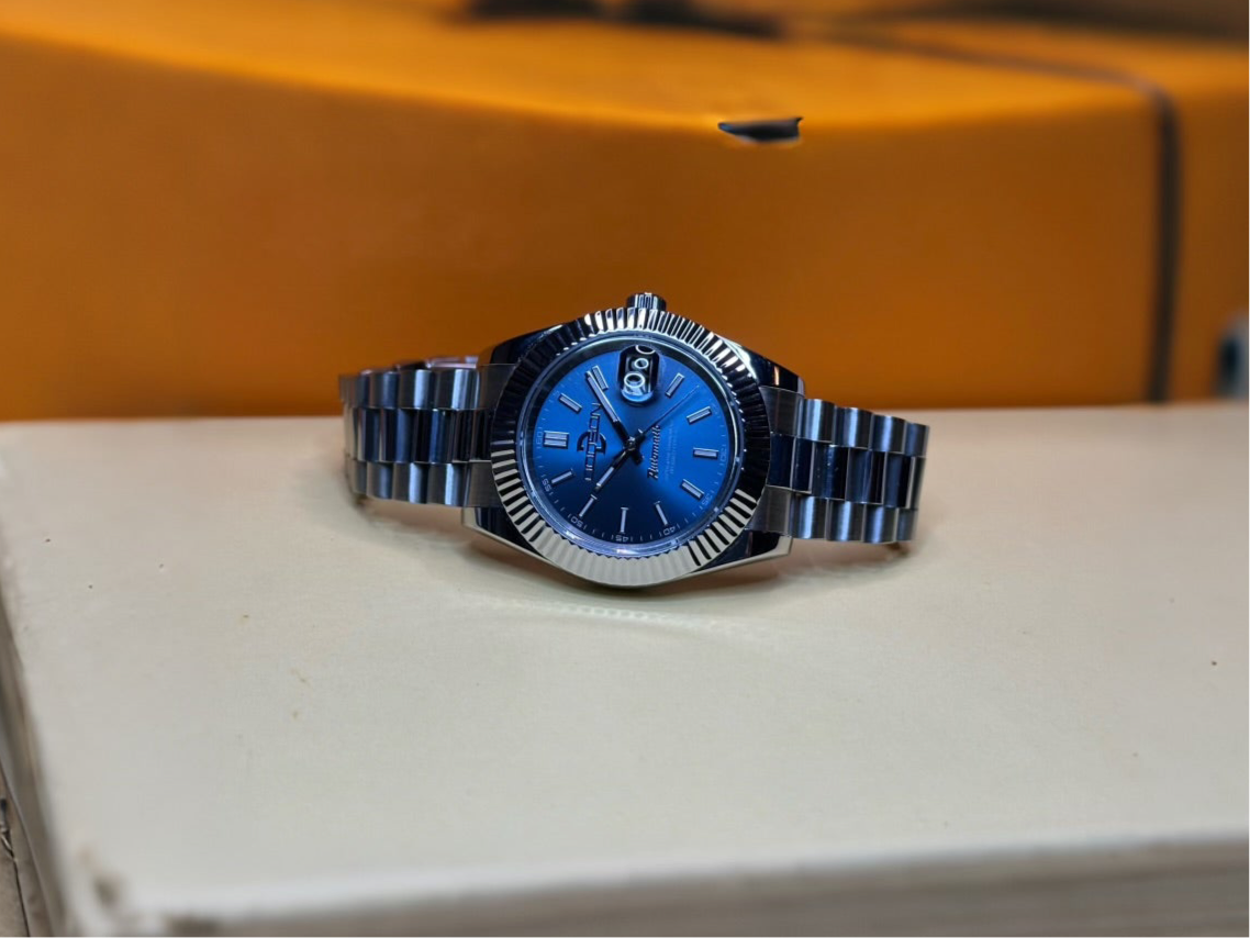 41mm fluted bezel, automatic nh35, Blue dial Date-just on jubilee bracelet