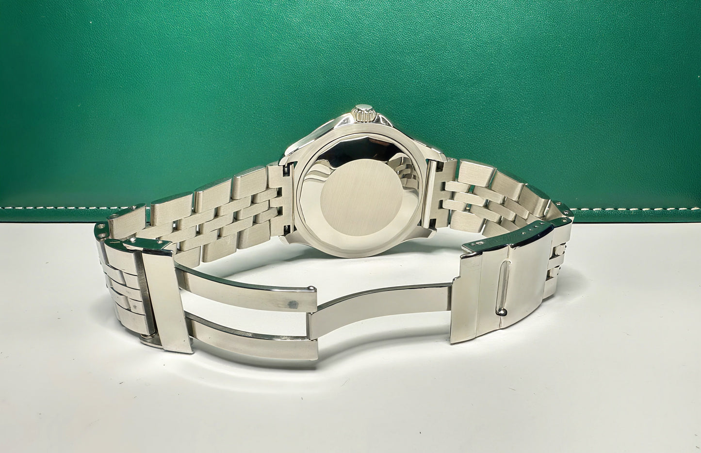 44mm Super Ocean Automatic Homage Watch- Blue Bezel, Blue Dial on stainless steel bracelet