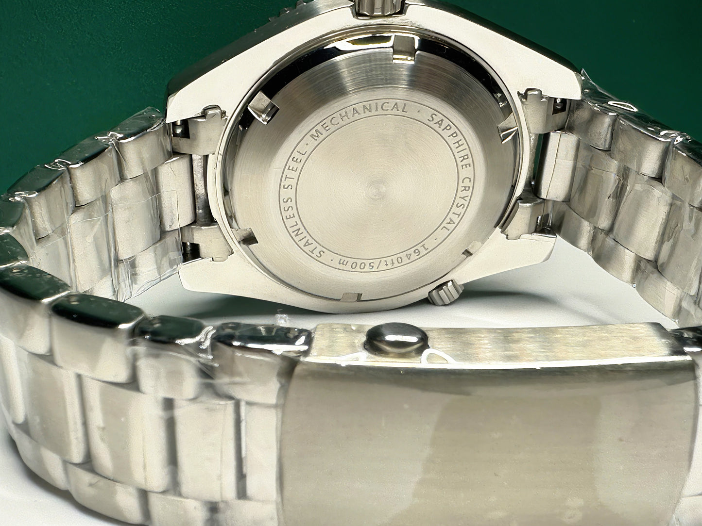 43.5mm .Planet Ocean Automatic Homage Watch- Black Bezel Black Dial