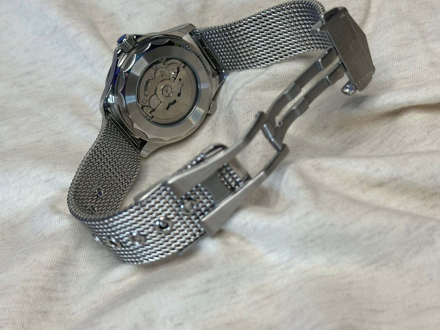 Bond Homage 40mm Automatic Watch on steel Mesh Bracelet