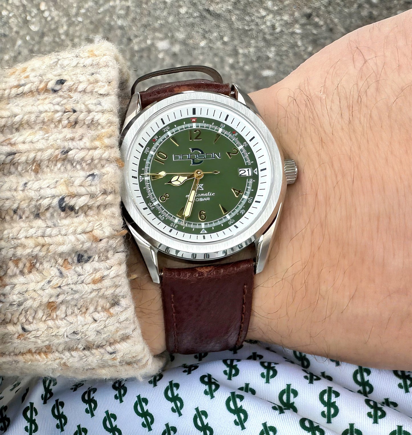 40mm Green Dial Automatic Alpine Watch