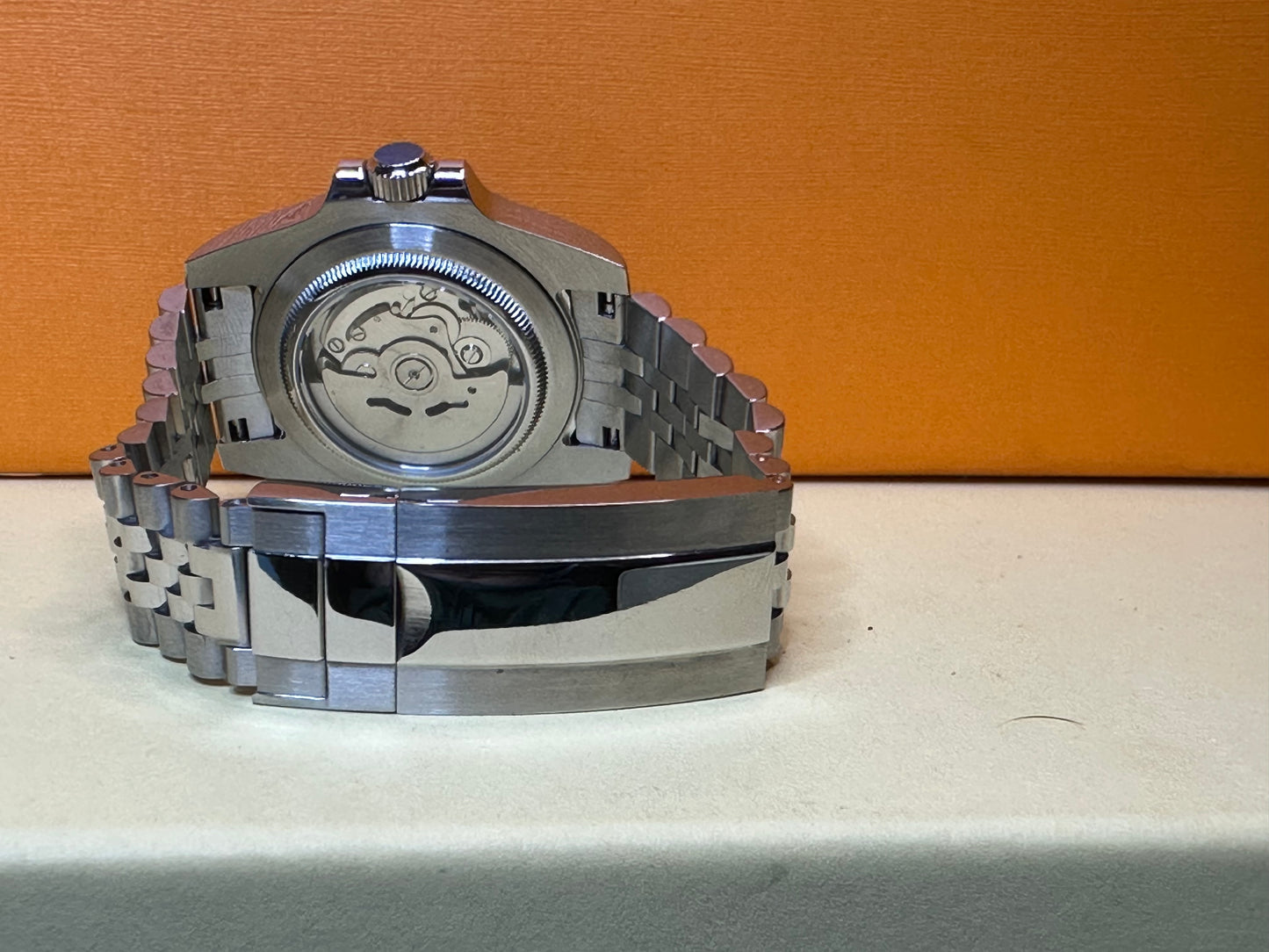 Black dial , GMT watch NH34 on jubilee bracelet