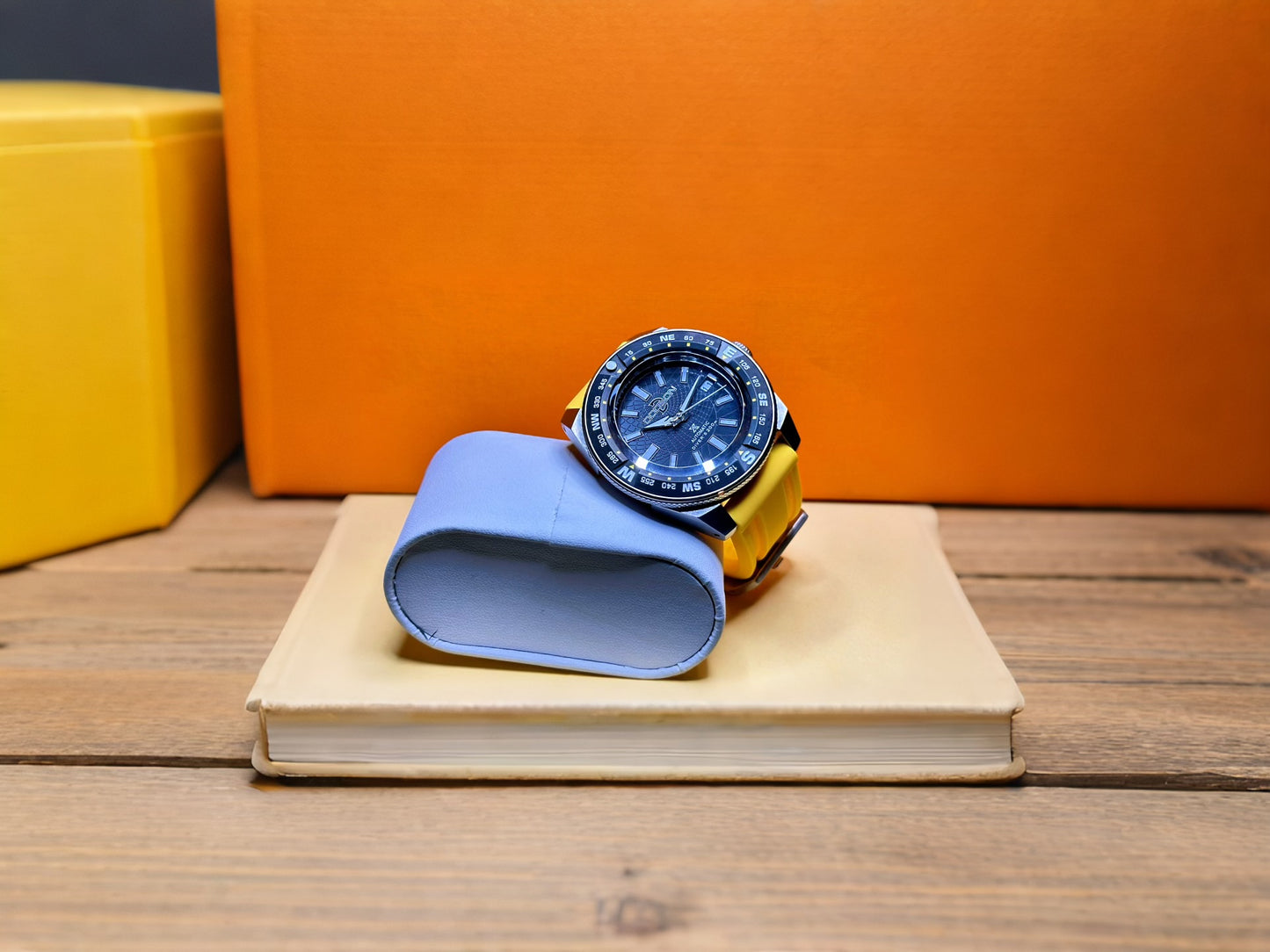 42mm King Samurai automatic dive watch nh35 on silicone strap