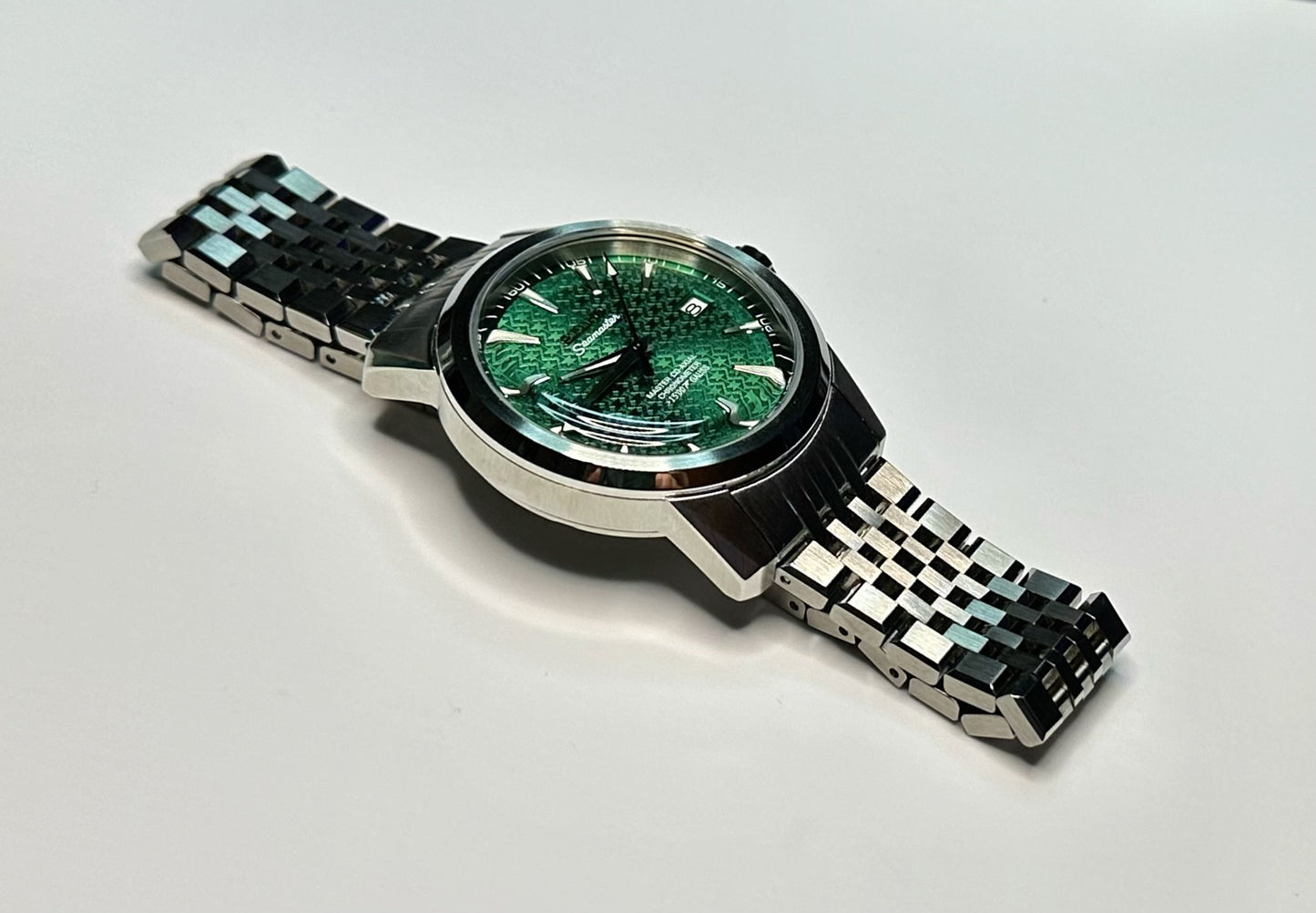 40mm Textured Emerald Dial SeikoMod Automatic Watch