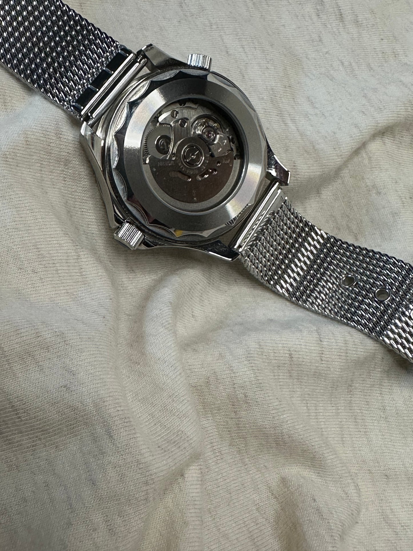 Bond Homage 40mm Automatic Watch on steel Mesh Bracelet