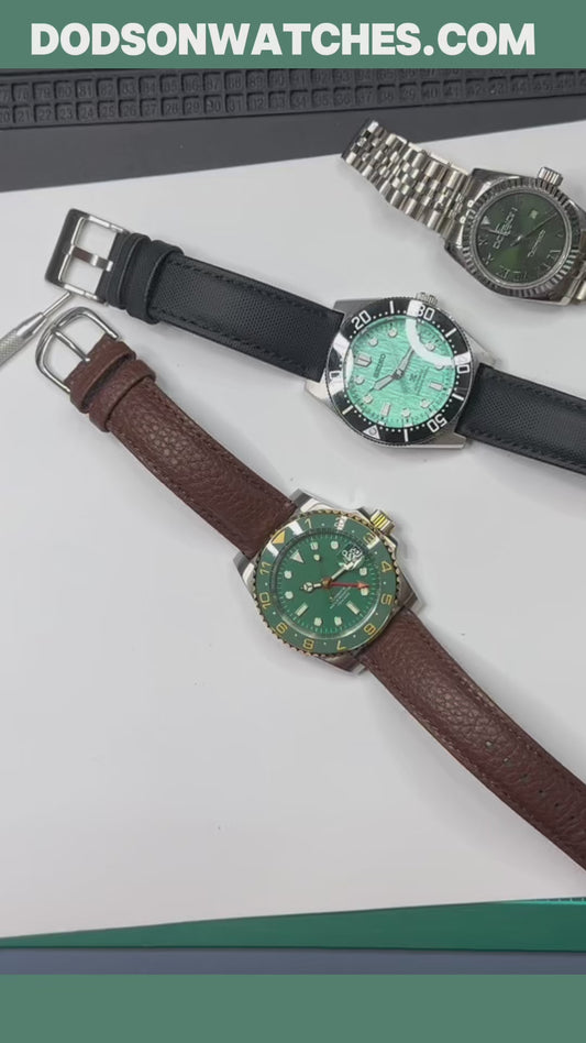 NH34 Green / Gold GMT Watch 40mm